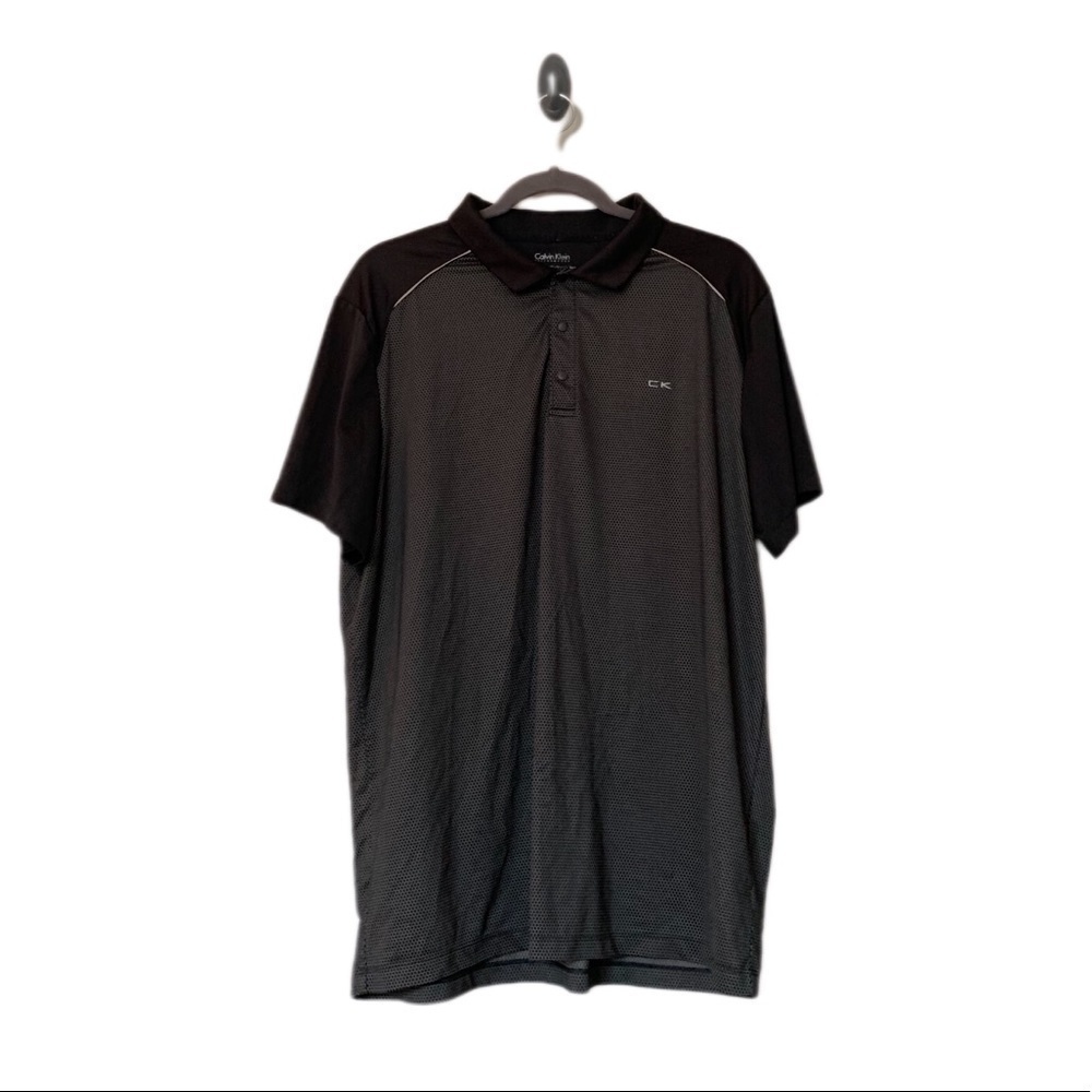 Calvin Klein Men's Performance UV Protection Moisture Wicking Polo Shirt